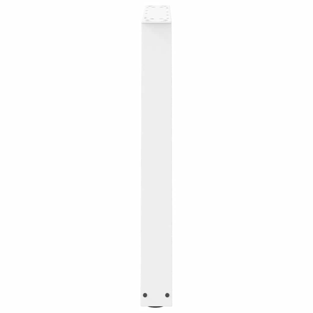 vidaXL Nogi do stołu jadalnego w kształcie litery V 3 szt. Białe 70x(72-73,3) cm Stal