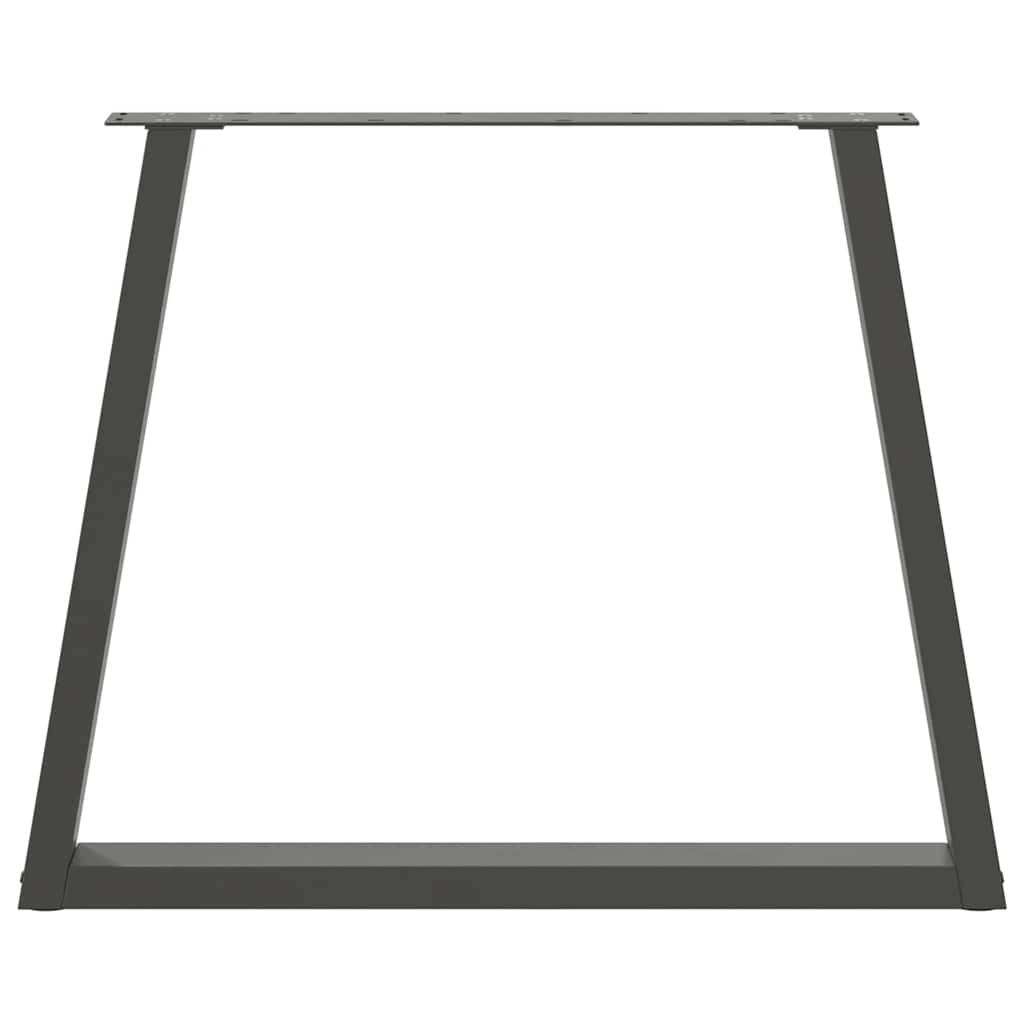 vidaXL Nogi do stołu jadalnego w kształcie litery V 3 szt. Antracyt 70x(72-73,3) cm Stal