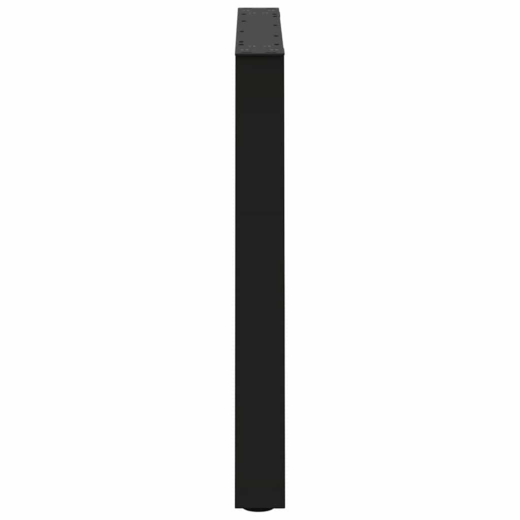 vidaXL Nogi do stołu jadalnego w kształcie litery V 3 szt. Czarne 80x(72-73,3) cm Stalowe