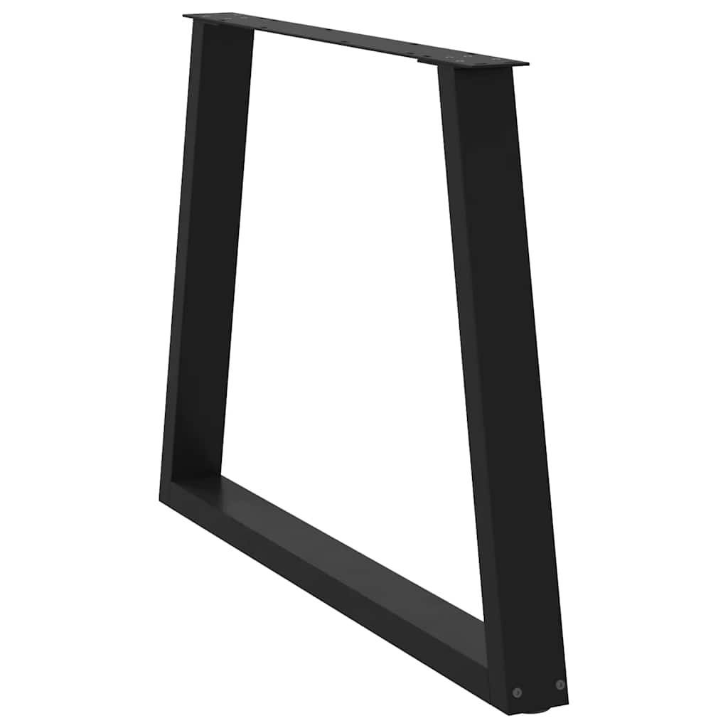 vidaXL Nogi do stołu jadalnego w kształcie litery V 3 szt. Czarne 90x(72-73,3) cm Stal
