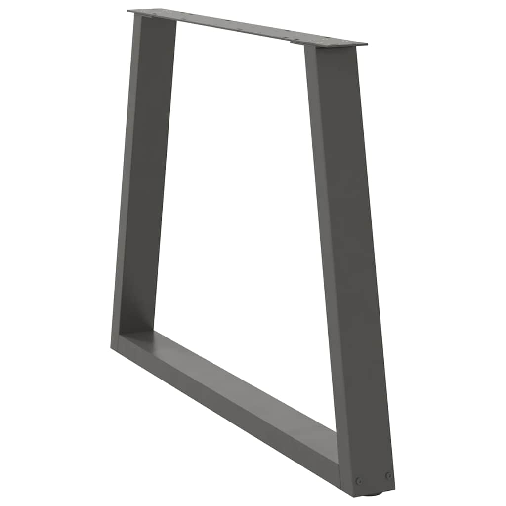 vidaXL Nogi do stołu jadalnego w kształcie litery V 3 szt. Antracyt 90x(72-73,3) cm Stal
