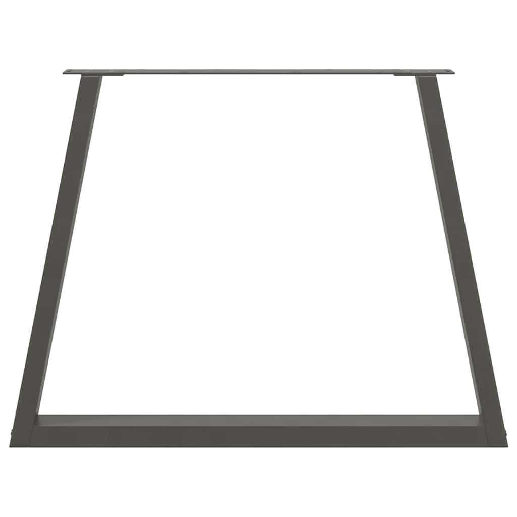 vidaXL Nogi do stołu jadalnego w kształcie litery V 3 szt. Antracyt 90x(72-73,3) cm Stal