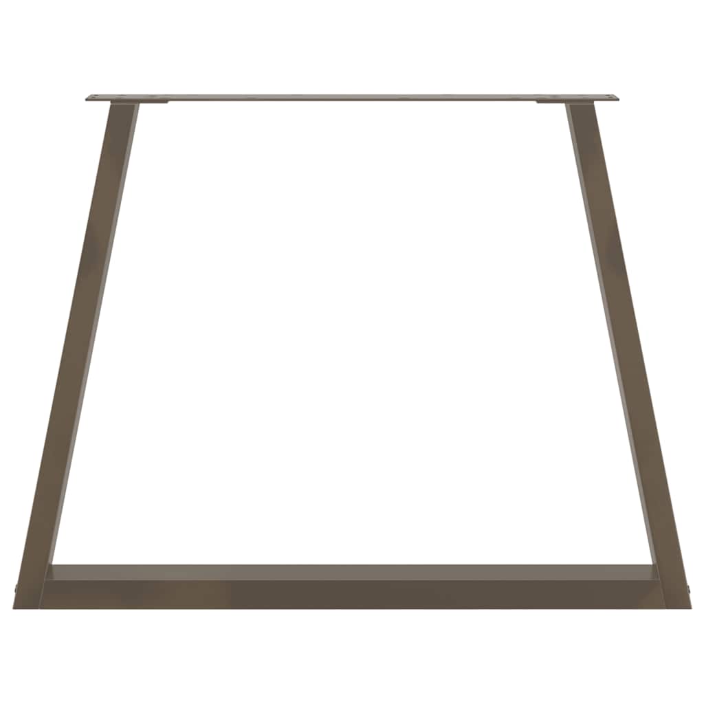 vidaXL Nogi do stołu jadalnego w kształcie litery V 3 szt. Naturalna stal 90x(72-73,3) cm Stal