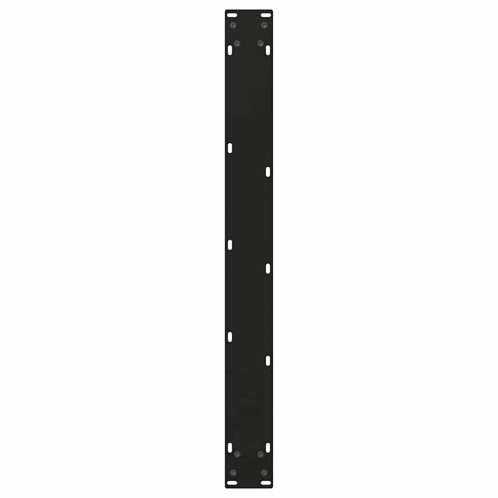 vidaXL Nogi do stołu jadalnego w kształcie litery V 3 szt. Czarne 100x(72-73,3) cm Stal
