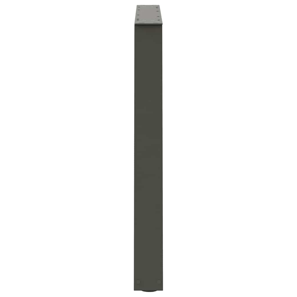 vidaXL Nogi do stołu jadalnego w kształcie litery V 3 szt. Antracyt 100x(72-73,3) cm Stal