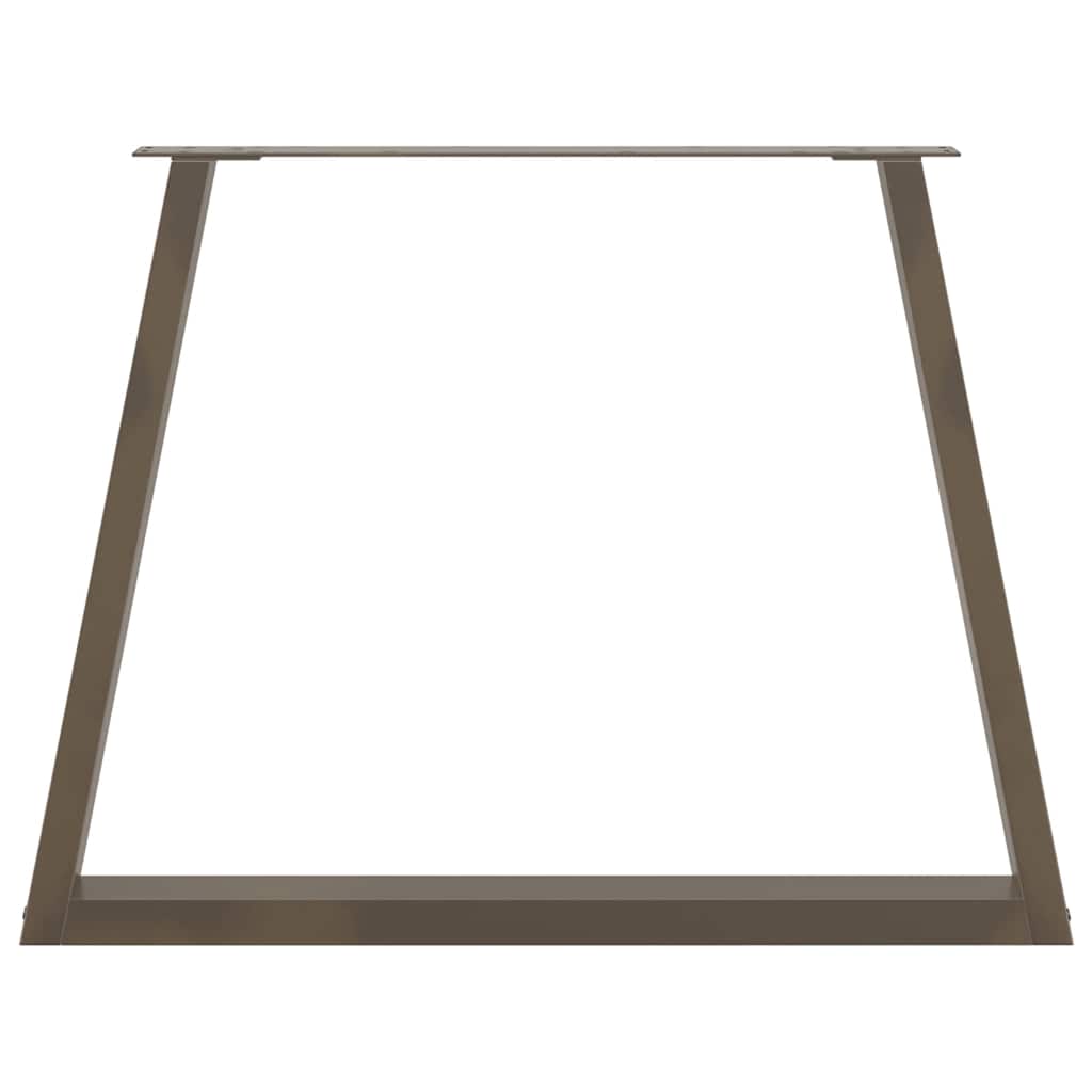 vidaXL Nogi do stołu jadalnego w kształcie litery V 3 szt. Naturalna stal 100x(72-73,3) cm Stal
