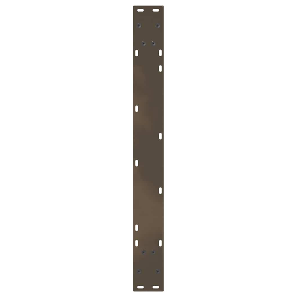 vidaXL Nogi do stołu jadalnego w kształcie litery V 3 szt. Naturalna stal 100x(72-73,3) cm Stal