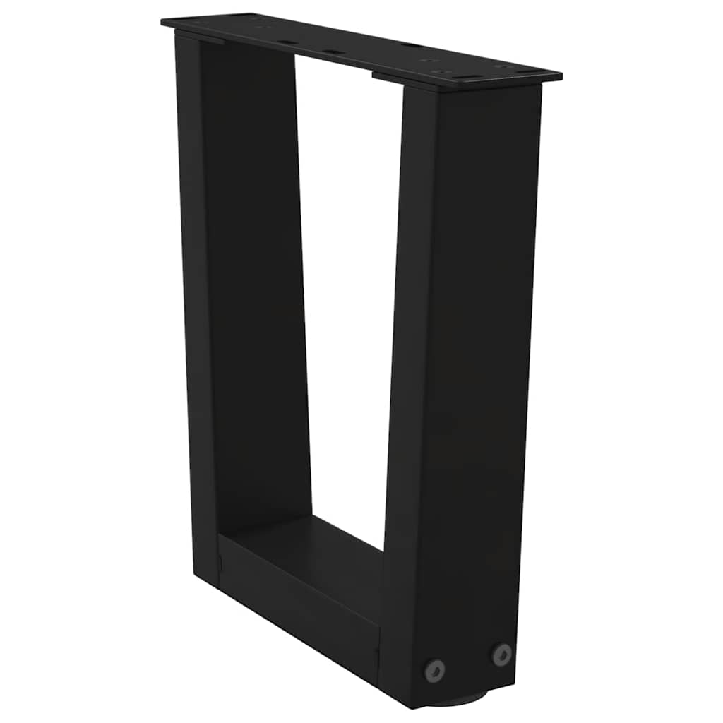 vidaXL Nogi do stolika kawowego w kształcie litery V 2 szt. Czarne 30x(30-31,3) cm Stal