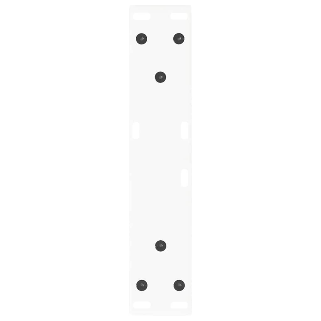 vidaXL Nogi do stolika kawowego w kształcie litery V 2 szt. Białe 30x(30-31,3) cm Stal