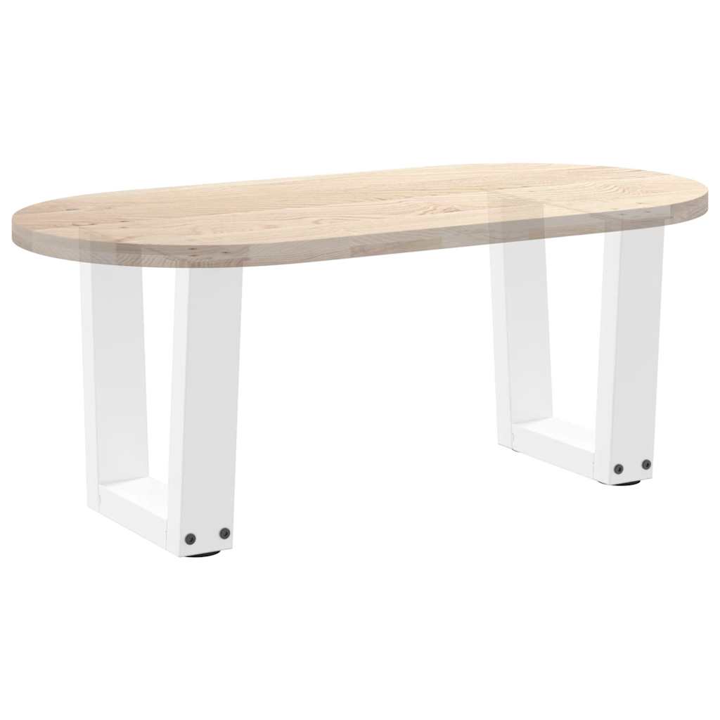 vidaXL Nogi do stolika kawowego w kształcie litery V 2 szt. Białe 30x(30-31,3) cm Stal