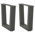 vidaXL Nogi do stolika kawowego w kształcie litery V 2 szt. Antracyt 30x(30-31,3) cm Stal