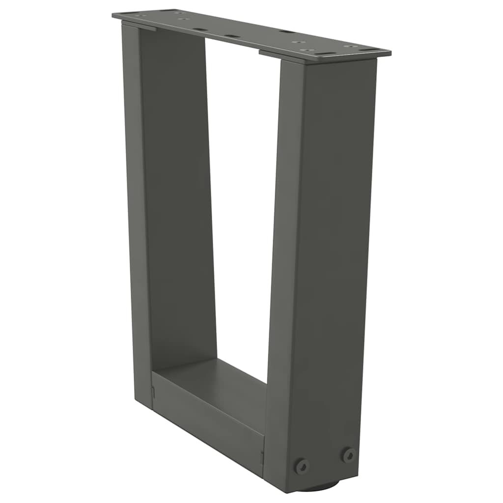 vidaXL Nogi do stolika kawowego w kształcie litery V 2 szt. Antracyt 30x(30-31,3) cm Stal