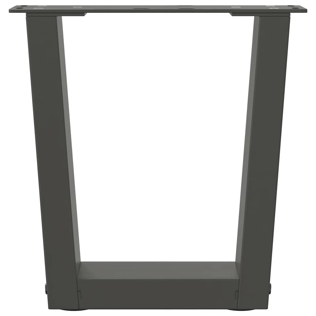 vidaXL Nogi do stolika kawowego w kształcie litery V 2 szt. Antracyt 30x(30-31,3) cm Stal