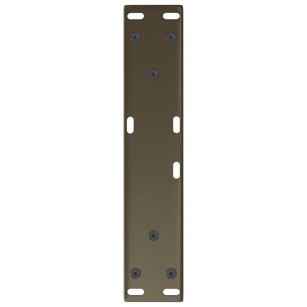 vidaXL Nogi do stolika kawowego w kształcie litery V 2 szt. Naturalna stal 30x(30-31,3) cm Stal