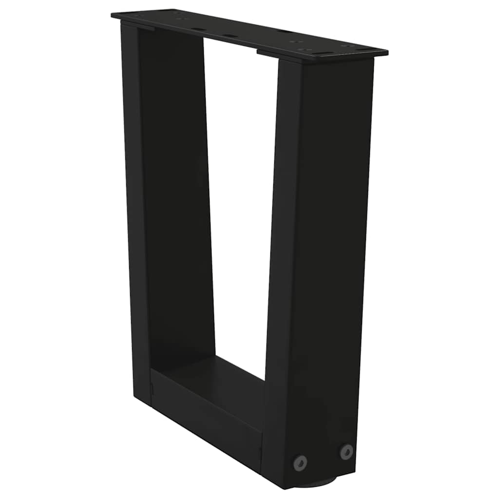 vidaXL Nogi do stolika kawowego w kształcie litery V 2 szt. Czarne 40x(30-31,3) cm Stal