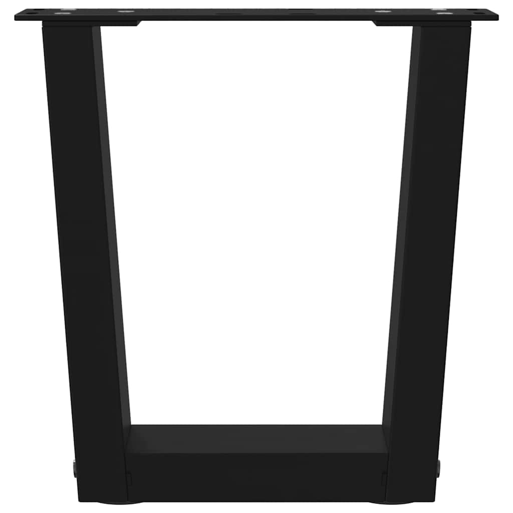 vidaXL Nogi do stolika kawowego w kształcie litery V 2 szt. Czarne 40x(30-31,3) cm Stal