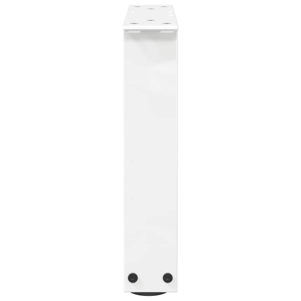 vidaXL Nogi do stolika kawowego w kształcie litery V 2 szt. Białe 40x(30-31,3) cm Stal