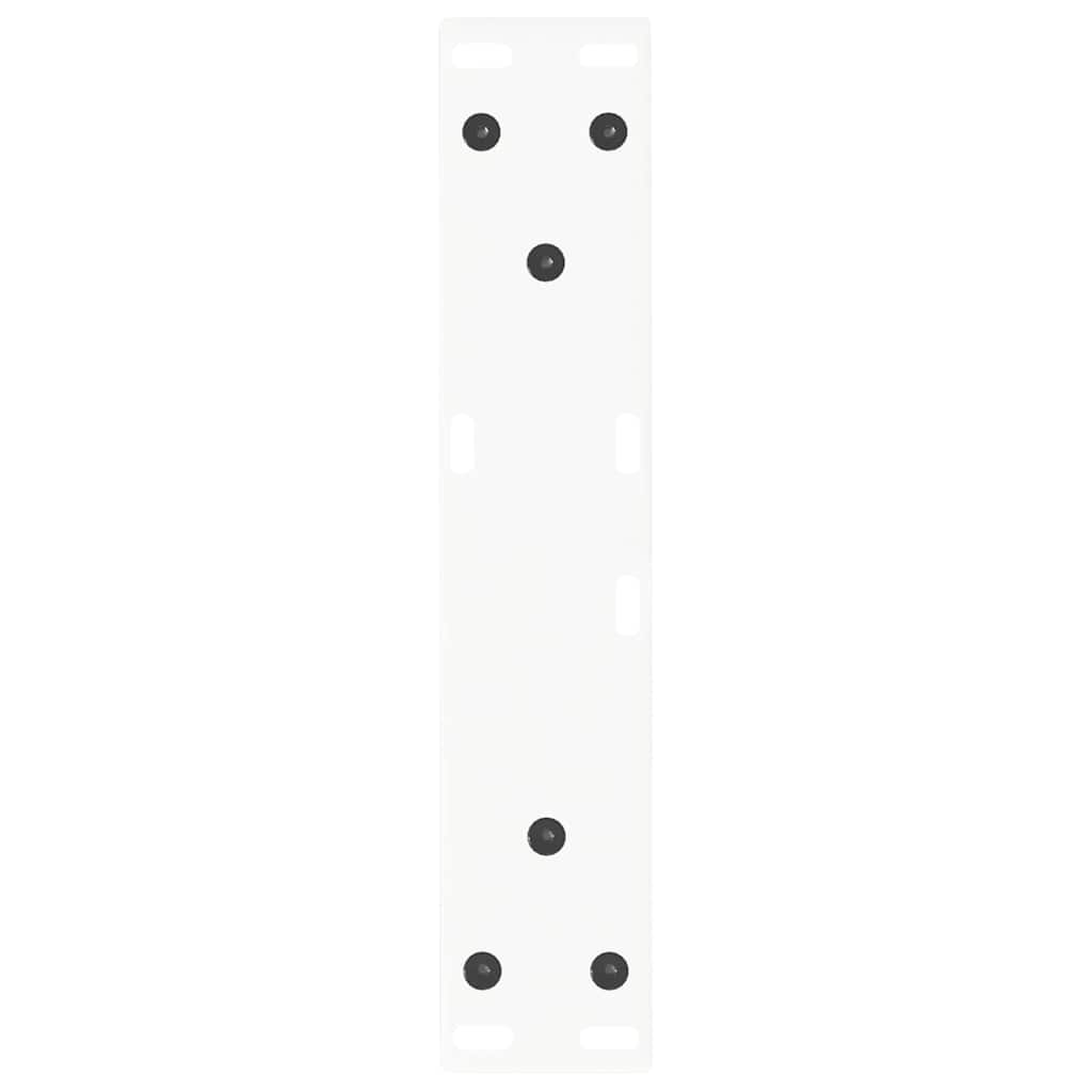 vidaXL Nogi do stolika kawowego w kształcie litery V 2 szt. Białe 40x(30-31,3) cm Stal