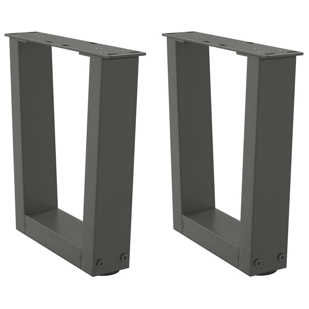 vidaXL Nogi do stolika kawowego w kształcie litery V 2 szt. Antracyt 40x(30-31,3) cm Stal