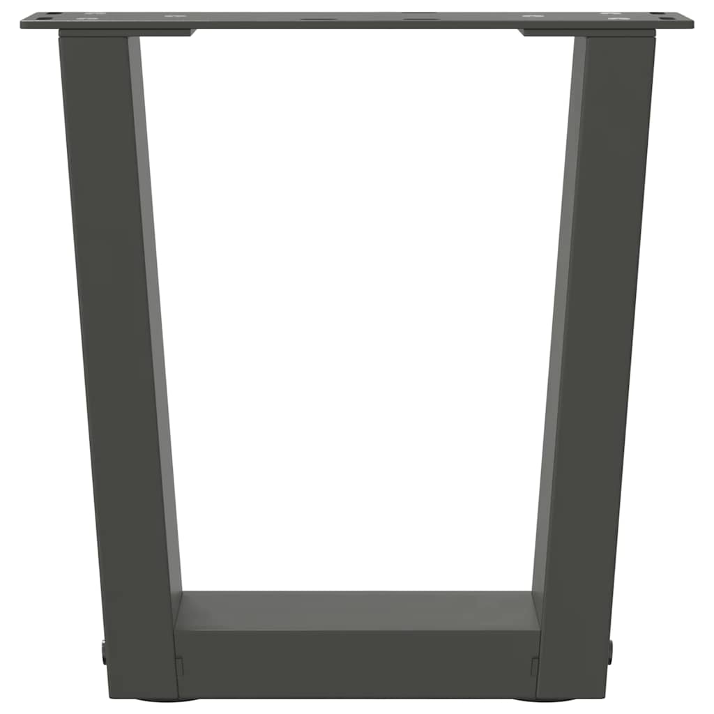 vidaXL Nogi do stolika kawowego w kształcie litery V 2 szt. Antracyt 40x(30-31,3) cm Stal
