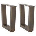 vidaXL Nogi do stolika kawowego w kształcie litery V 2 szt. Naturalna stal 40x(30-31,3) cm Stal