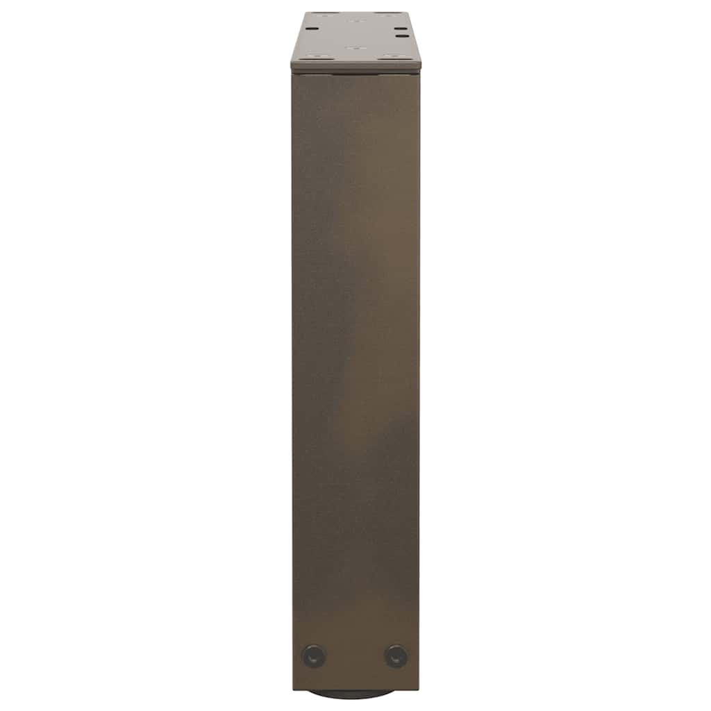 vidaXL Nogi do stolika kawowego w kształcie litery V 2 szt. Naturalna stal 40x(30-31,3) cm Stal