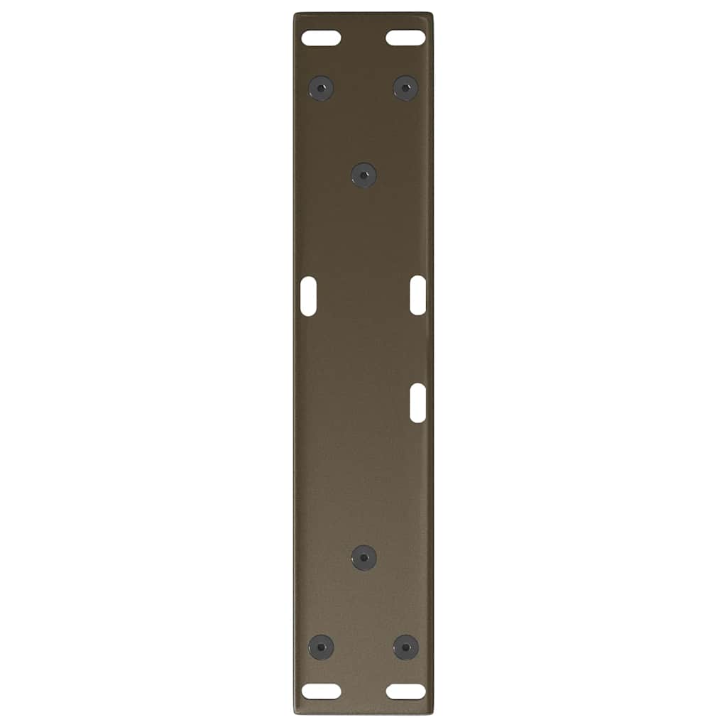 vidaXL Nogi do stolika kawowego w kształcie litery V 2 szt. Naturalna stal 40x(30-31,3) cm Stal