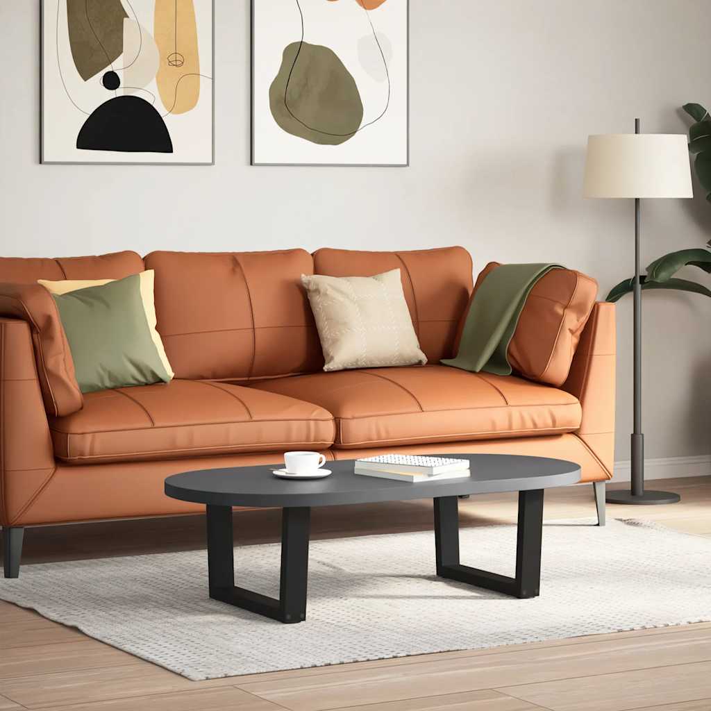 vidaXL Nogi do stolika kawowego w kształcie litery V 2 szt. Czarne 50x(30-31,3) cm Stal