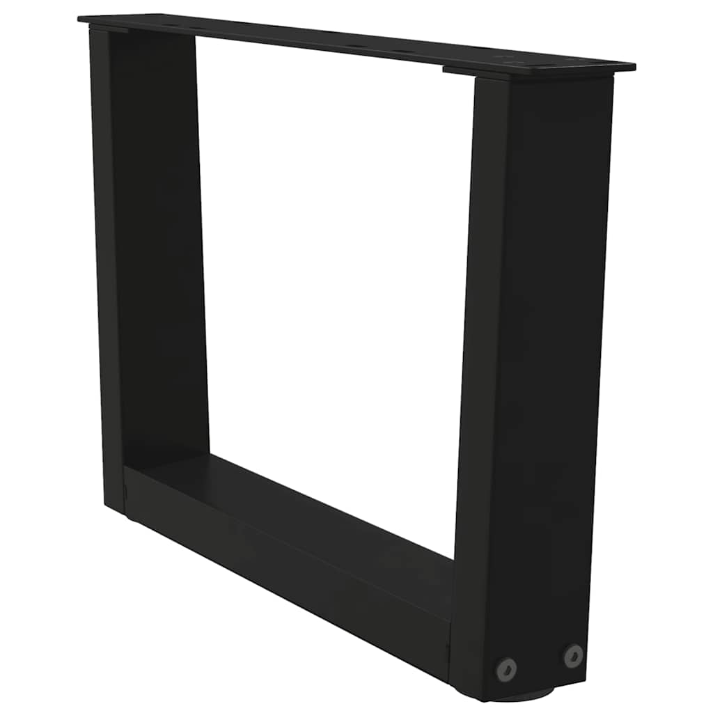 vidaXL Nogi do stolika kawowego w kształcie litery V 2 szt. Czarne 50x(30-31,3) cm Stal