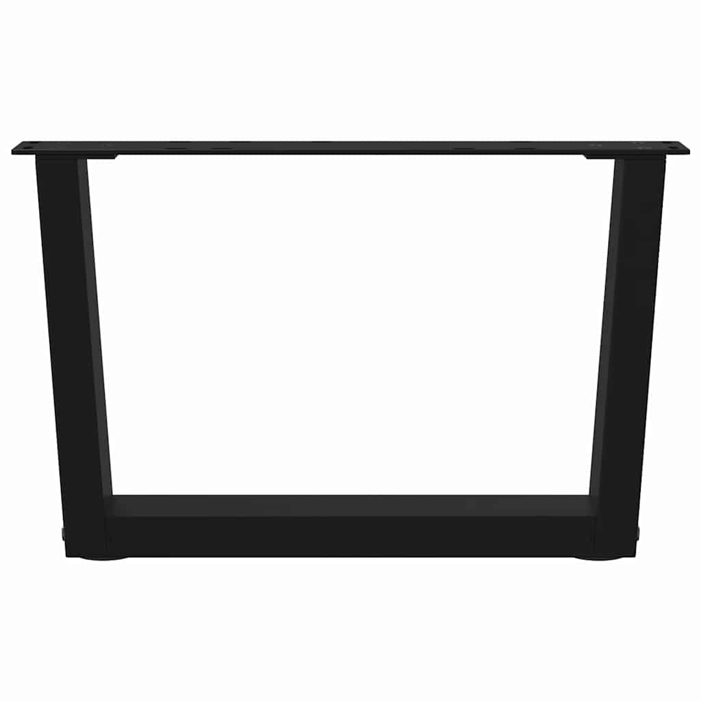 vidaXL Nogi do stolika kawowego w kształcie litery V 2 szt. Czarne 50x(30-31,3) cm Stal