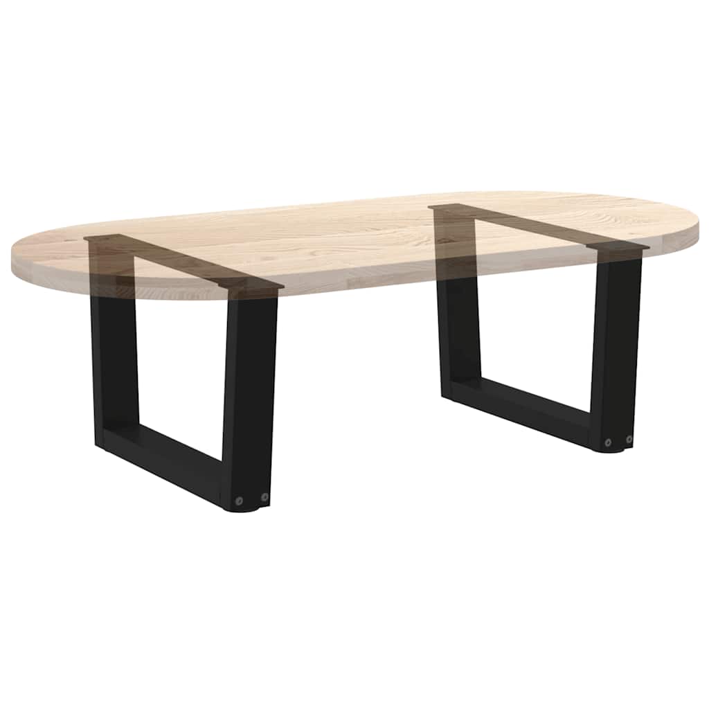 vidaXL Nogi do stolika kawowego w kształcie litery V 2 szt. Czarne 50x(30-31,3) cm Stal