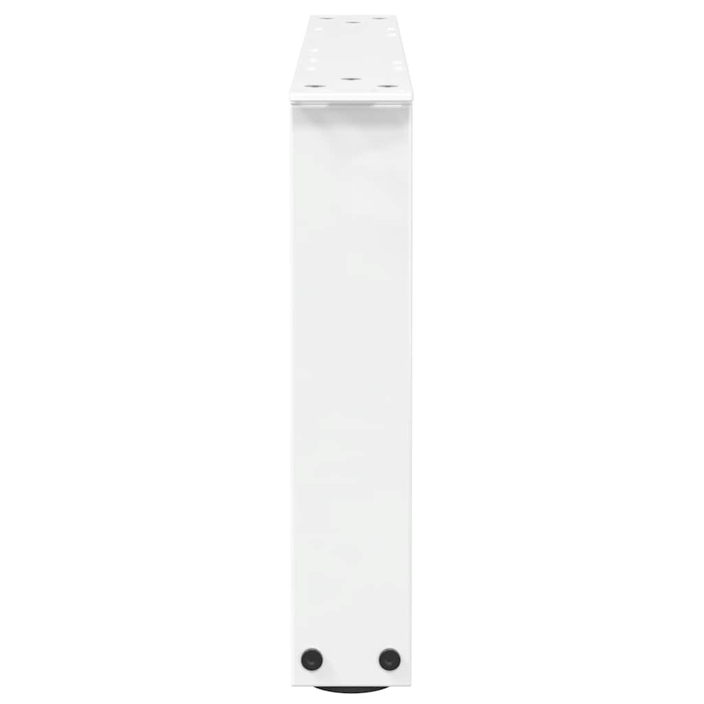 vidaXL Nogi do stolika kawowego w kształcie litery V 2 szt. Białe 50x(30-31,3) cm Stal