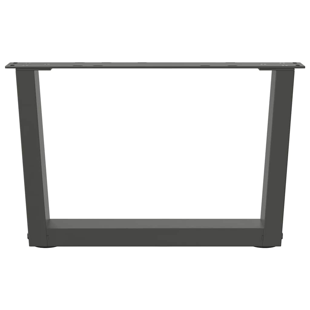 vidaXL Nogi do stolika kawowego w kształcie litery V 2 szt. Antracyt 50x(30-31,3) cm Stal