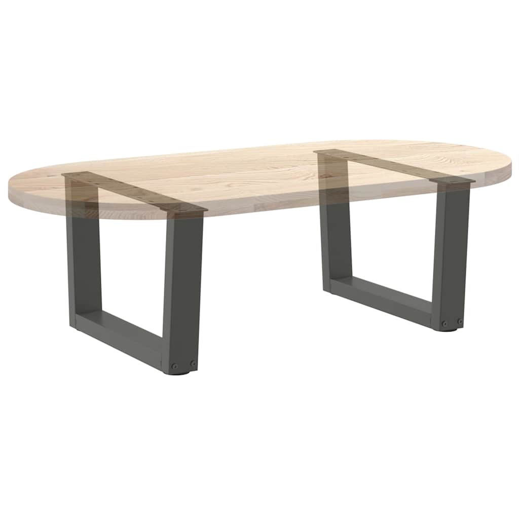vidaXL Nogi do stolika kawowego w kształcie litery V 2 szt. Antracyt 50x(30-31,3) cm Stal