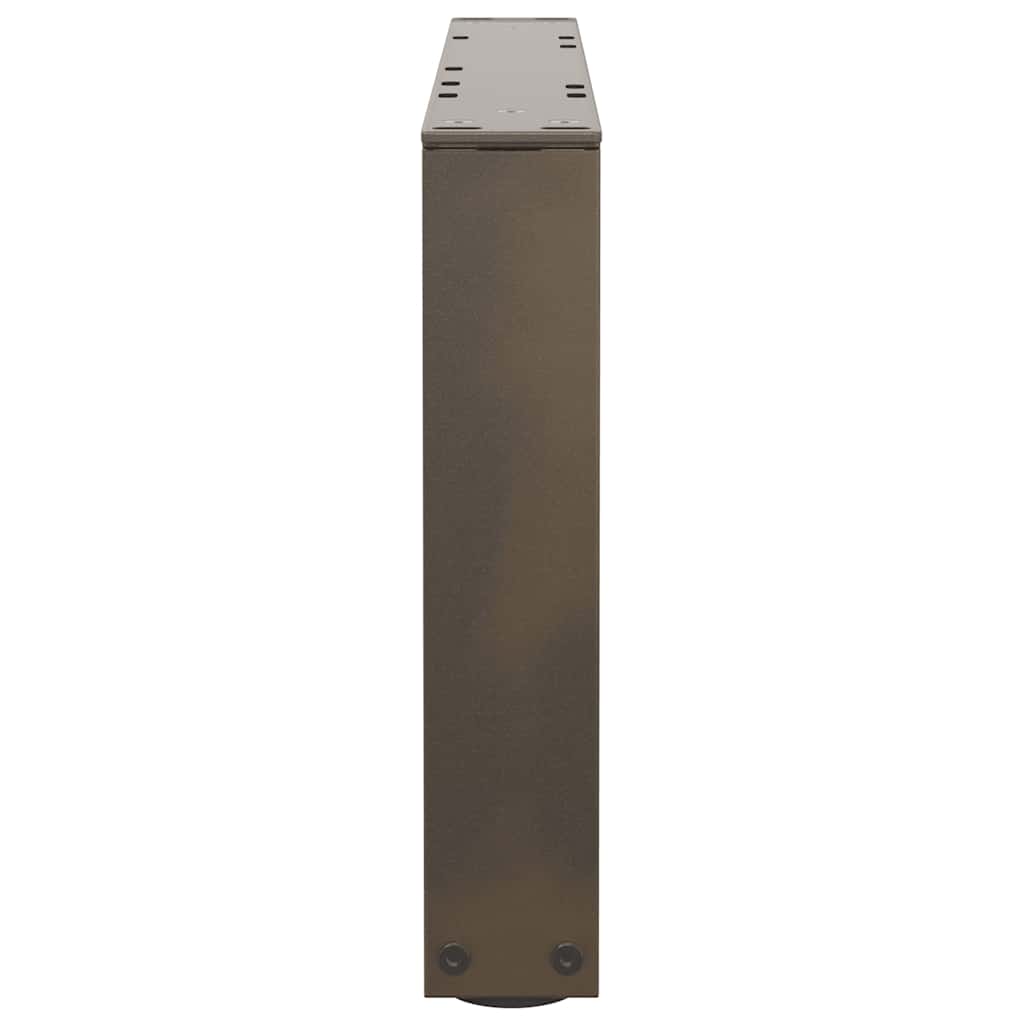 vidaXL Nogi do stolika kawowego w kształcie litery V 2 szt. Naturalna stal 50x(30-31,3) cm Stal