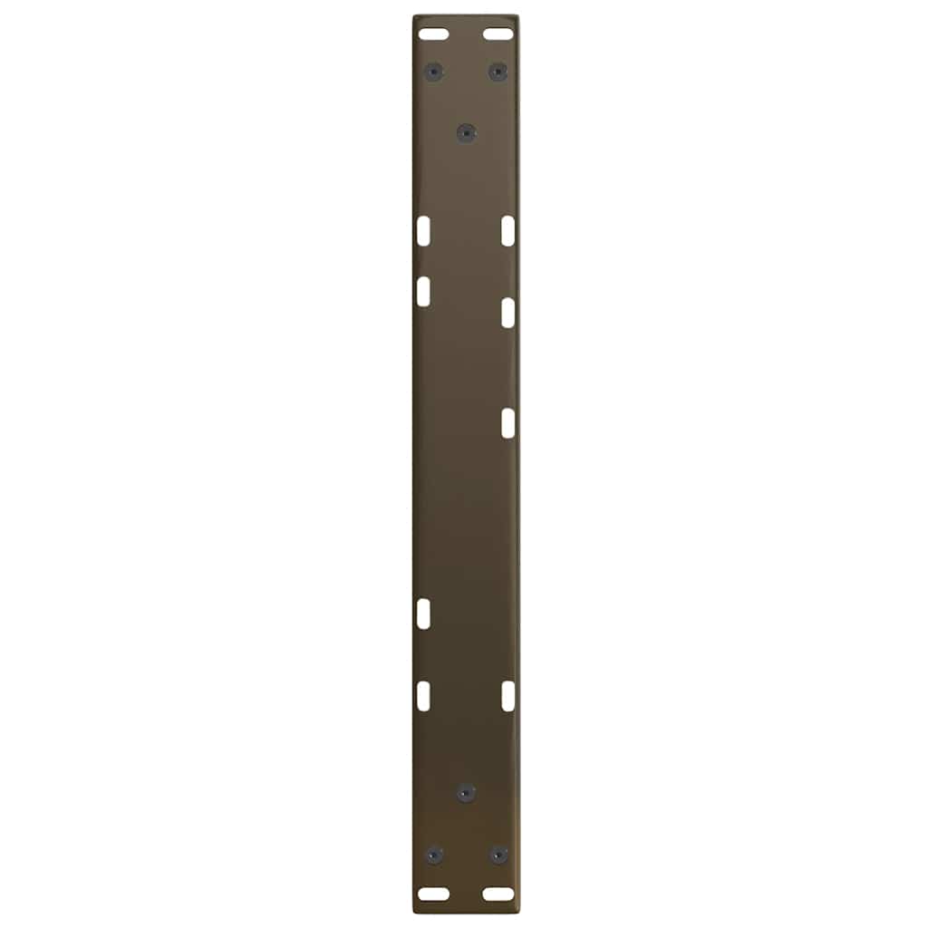 vidaXL Nogi do stolika kawowego w kształcie litery V 2 szt. Naturalna stal 50x(30-31,3) cm Stal