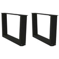 vidaXL Nogi do stolika kawowego w kształcie litery V 2 szt. Czarne 60x(30-31,3) cm Stal