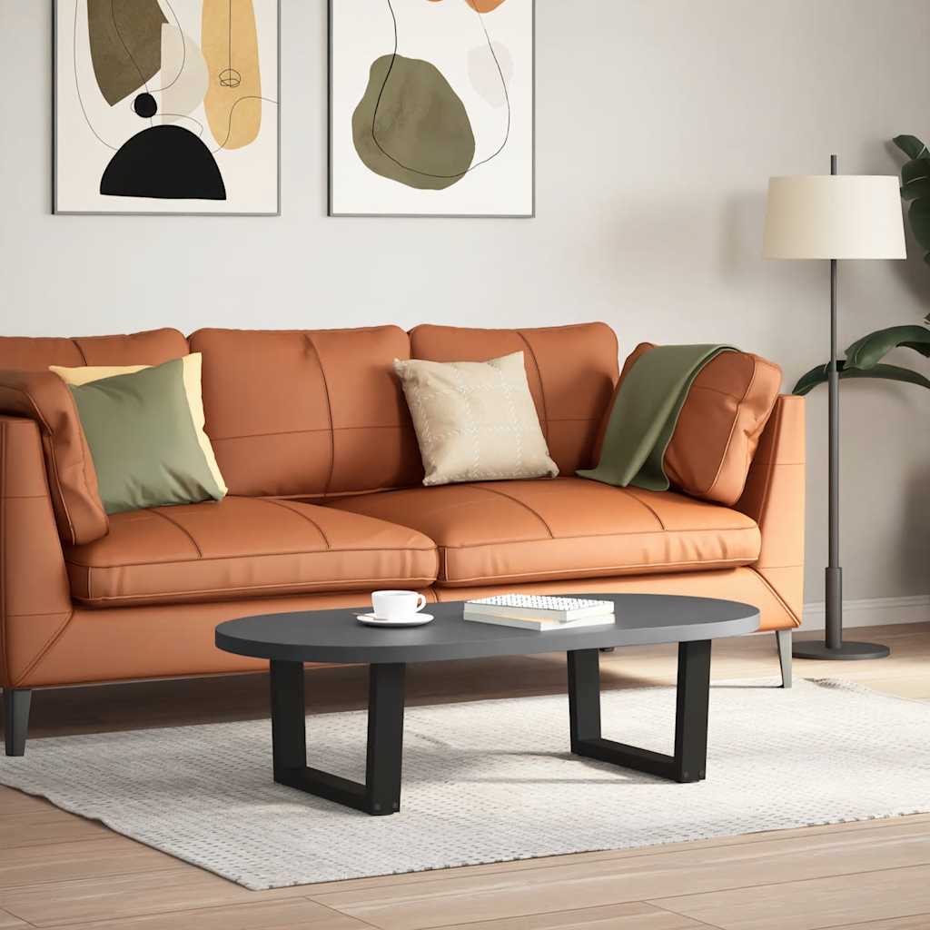 vidaXL Nogi do stolika kawowego w kształcie litery V 2 szt. Czarne 60x(30-31,3) cm Stal
