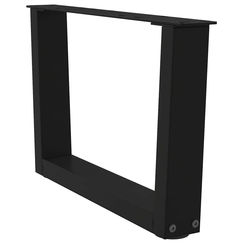 vidaXL Nogi do stolika kawowego w kształcie litery V 2 szt. Czarne 60x(30-31,3) cm Stal