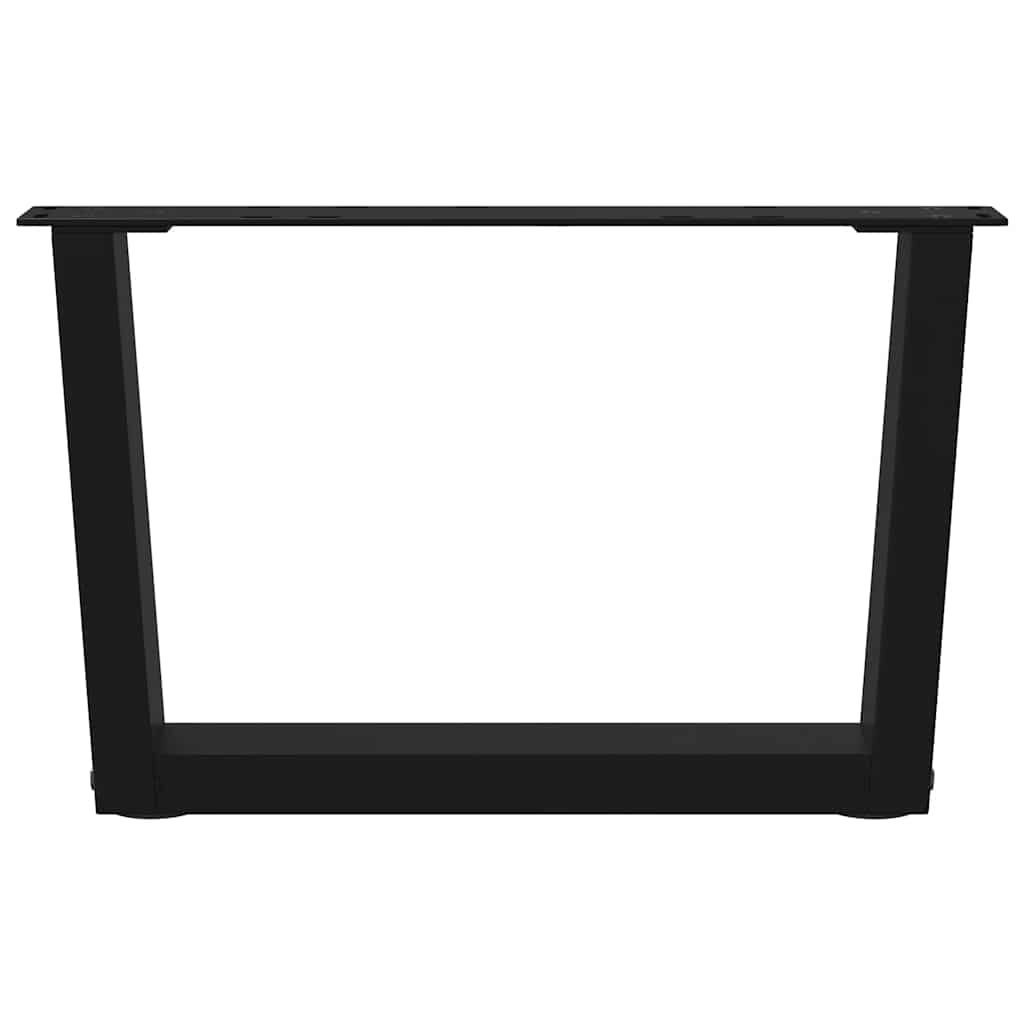 vidaXL Nogi do stolika kawowego w kształcie litery V 2 szt. Czarne 60x(30-31,3) cm Stal