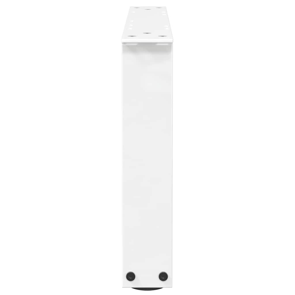 vidaXL Nogi do stolika kawowego w kształcie litery V 2 szt. Białe 60x(30-31,3) cm Stal