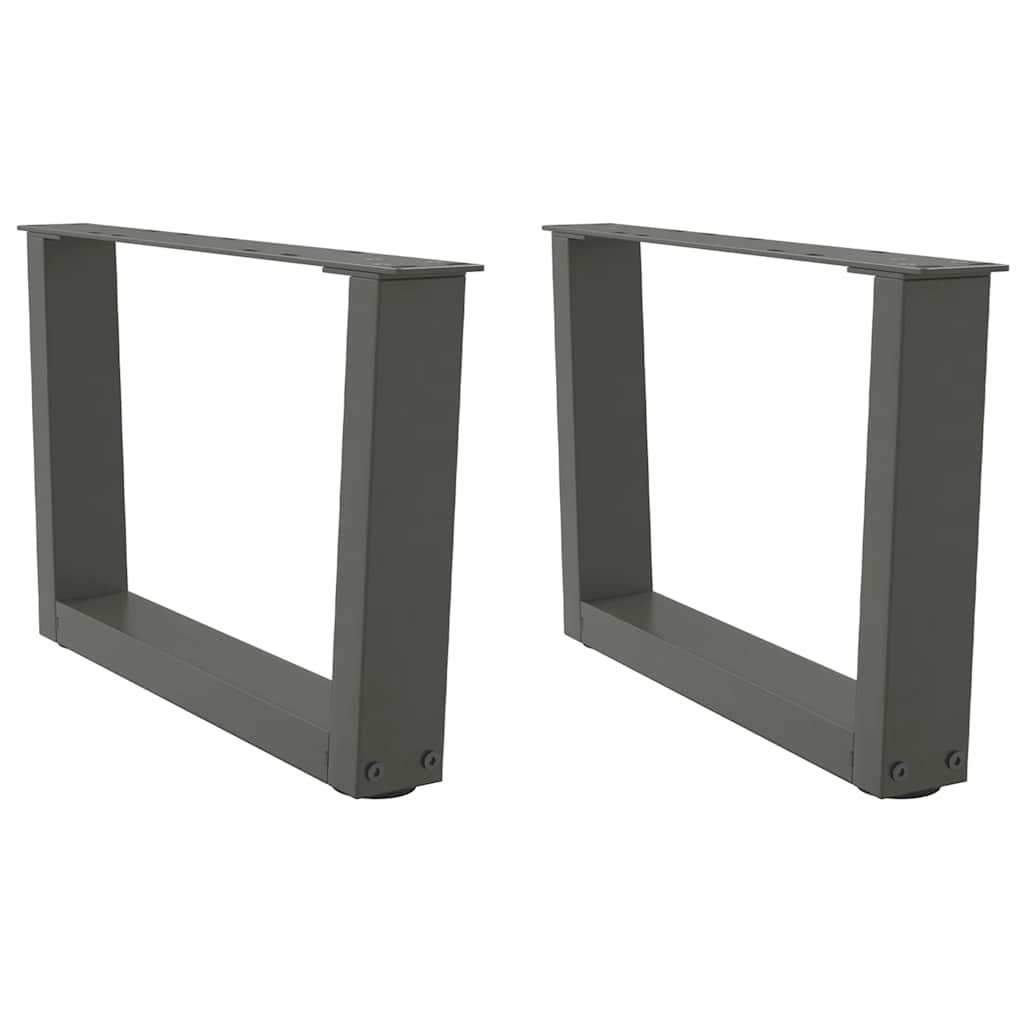 vidaXL Nogi do stolika kawowego w kształcie litery V 2 szt. Antracyt 60x(30-31,3) cm Stal