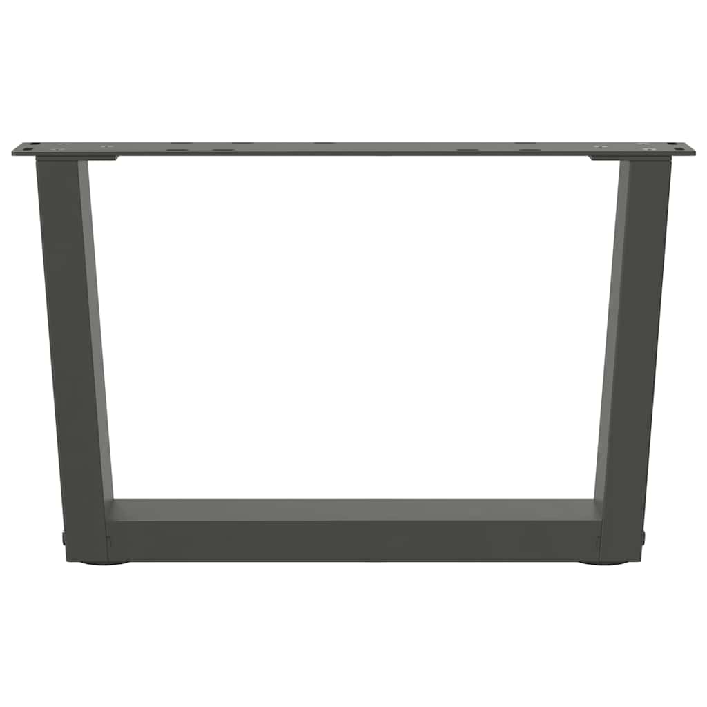 vidaXL Nogi do stolika kawowego w kształcie litery V 2 szt. Antracyt 60x(30-31,3) cm Stal