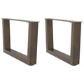 vidaXL Nogi do stolika kawowego w kształcie litery V 2 szt. Naturalna stal 60x(30-31,3) cm Stal