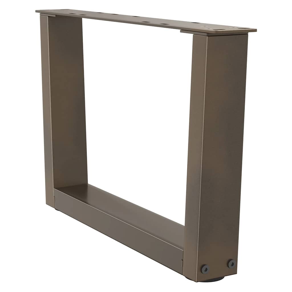 vidaXL Nogi do stolika kawowego w kształcie litery V 2 szt. Naturalna stal 60x(30-31,3) cm Stal
