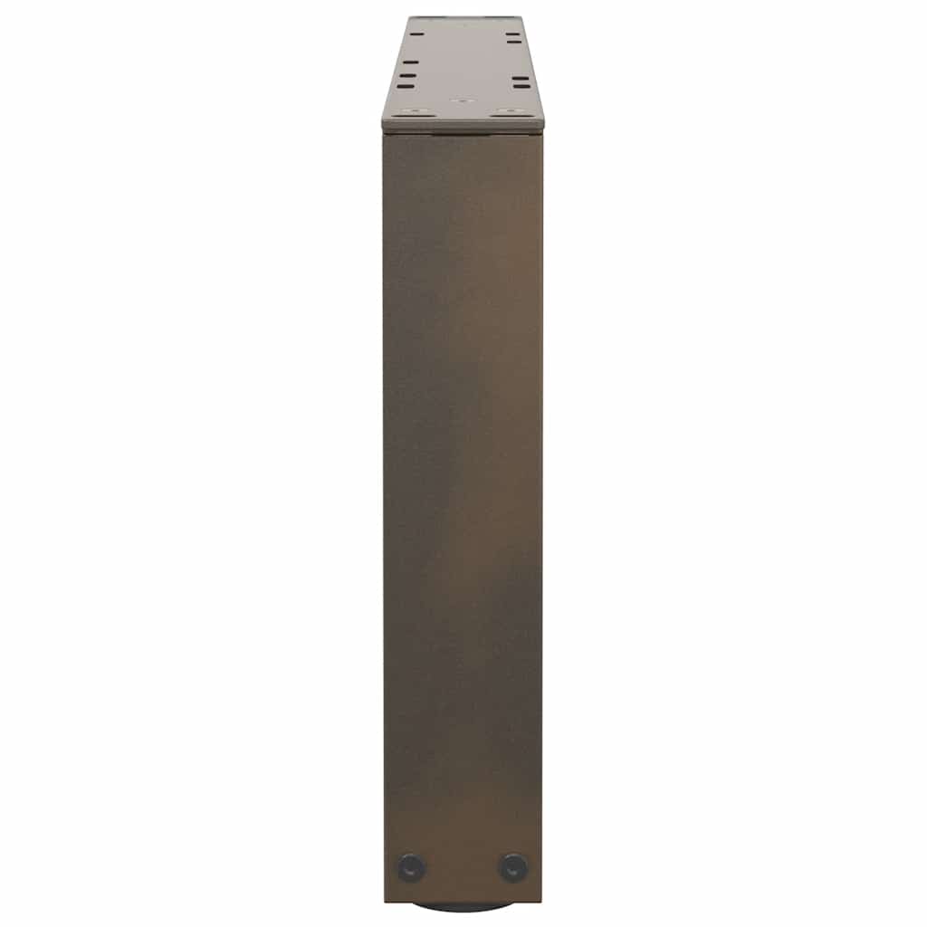 vidaXL Nogi do stolika kawowego w kształcie litery V 2 szt. Naturalna stal 60x(30-31,3) cm Stal