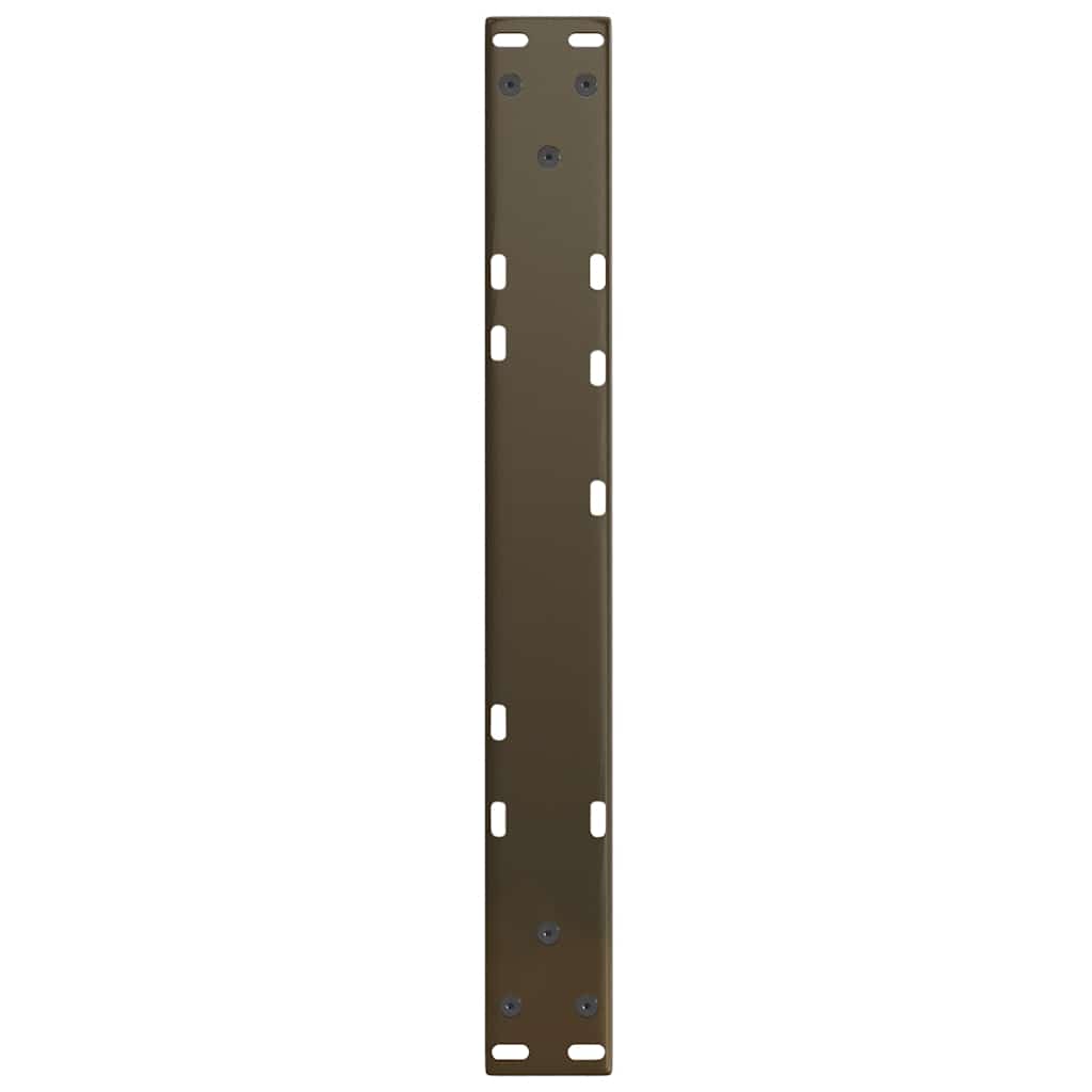 vidaXL Nogi do stolika kawowego w kształcie litery V 2 szt. Naturalna stal 60x(30-31,3) cm Stal