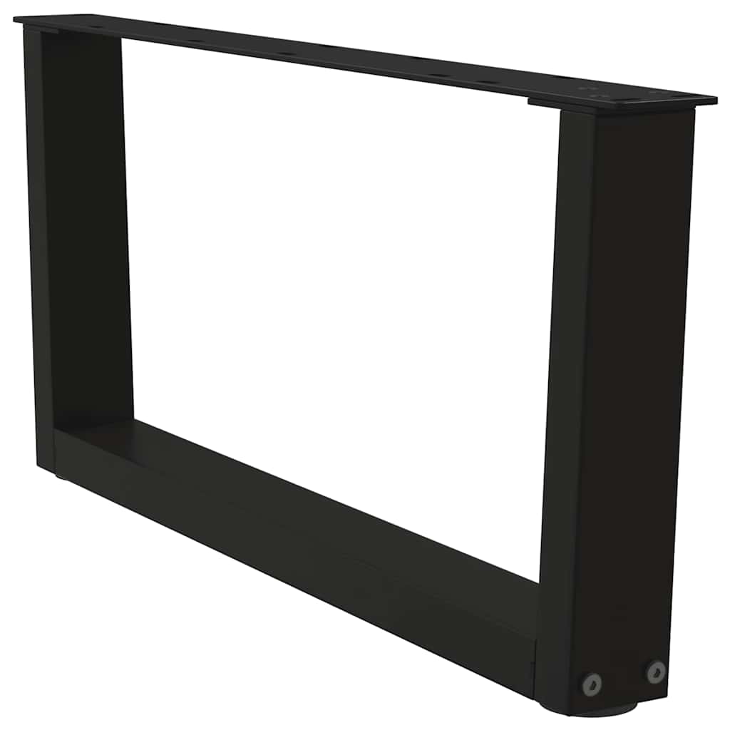 vidaXL Nogi do stolika kawowego w kształcie litery V 2 szt. Czarne 70x(30-31,3) cm Stalowe