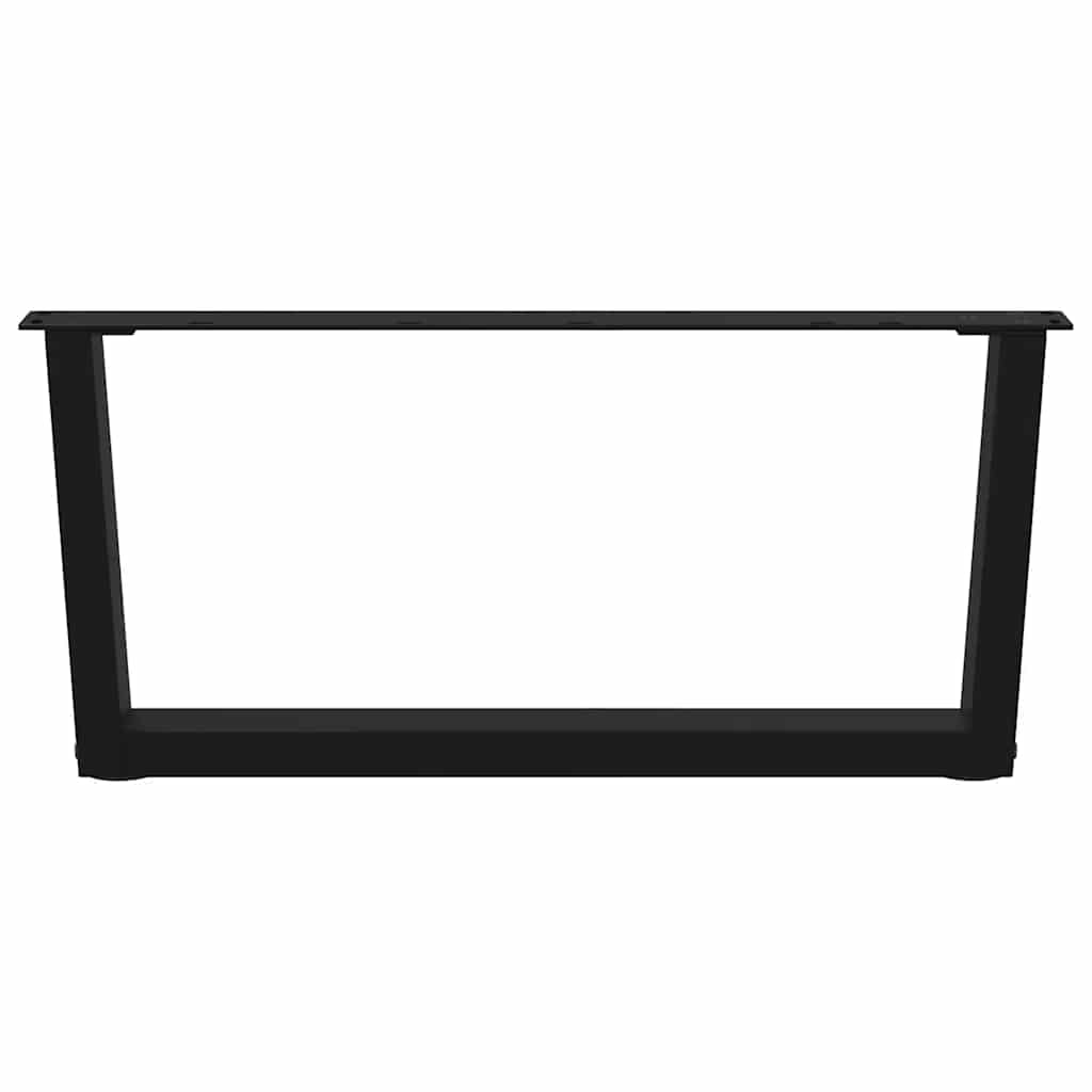 vidaXL Nogi do stolika kawowego w kształcie litery V 2 szt. Czarne 70x(30-31,3) cm Stalowe