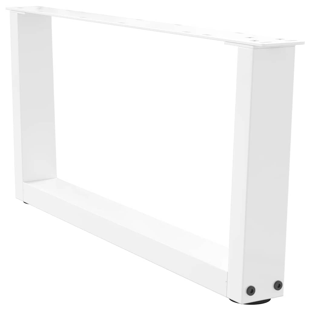 vidaXL Nogi do stolika kawowego w kształcie litery V 2 szt. Białe 70x(30-31,3) cm Stal